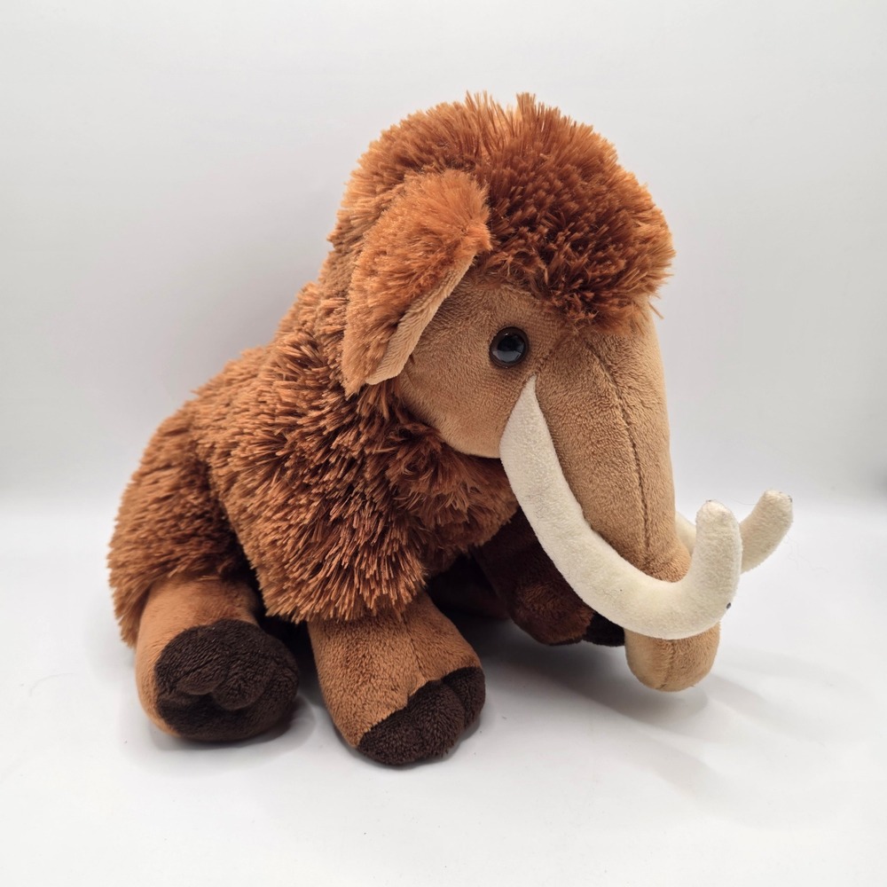 Destination Nation Woolly Mammoth Kids Brown Shaggy Plush Ice Age Stuffed Animal